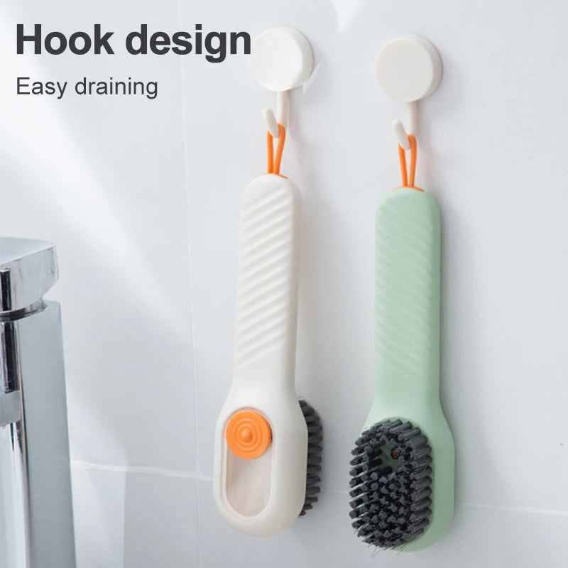 Cleaning Brush Soft Bristled Liquid Shoe Brush Long Handle Brush Clothes Brush Shoe Clothing Board Brush Household Cleaning