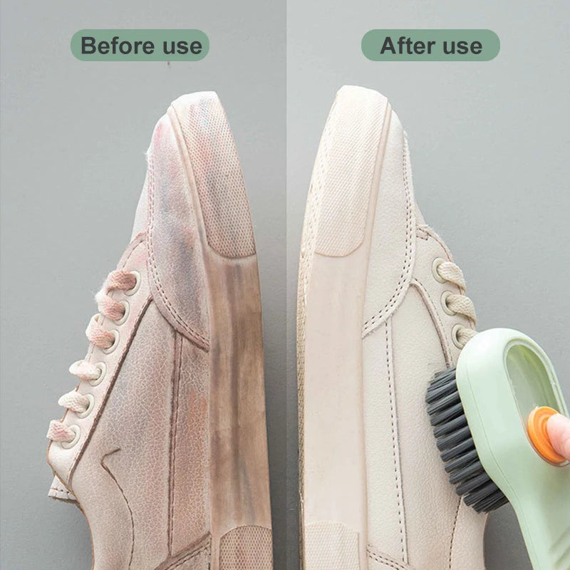 Cleaning Brush Soft Bristled Liquid Shoe Brush Long Handle Brush Clothes Brush Shoe Clothing Board Brush Household Cleaning